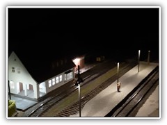 abendliche Impressionen am Bahnhof Bärenstein