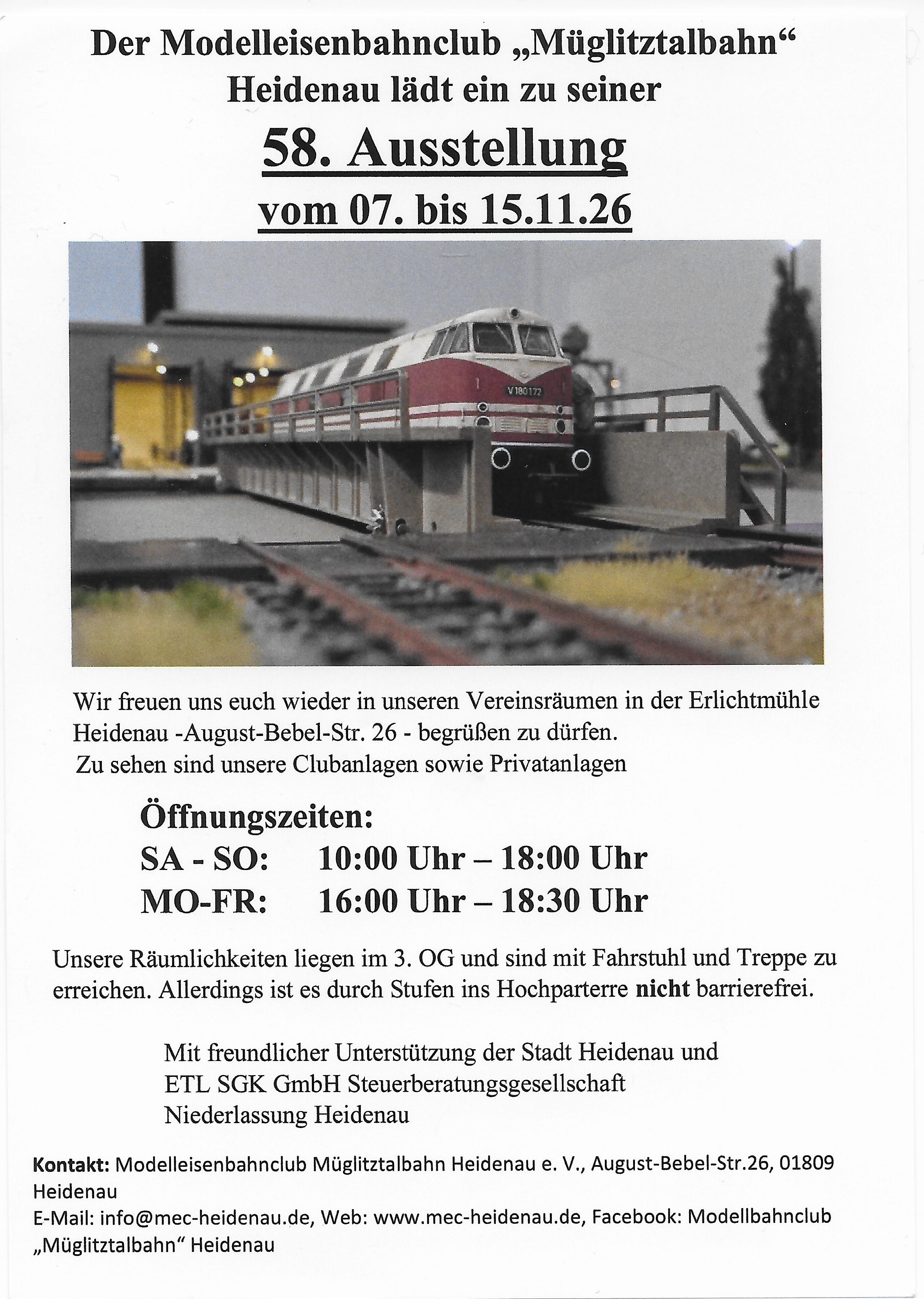54. Modelleisenbahnausstellung